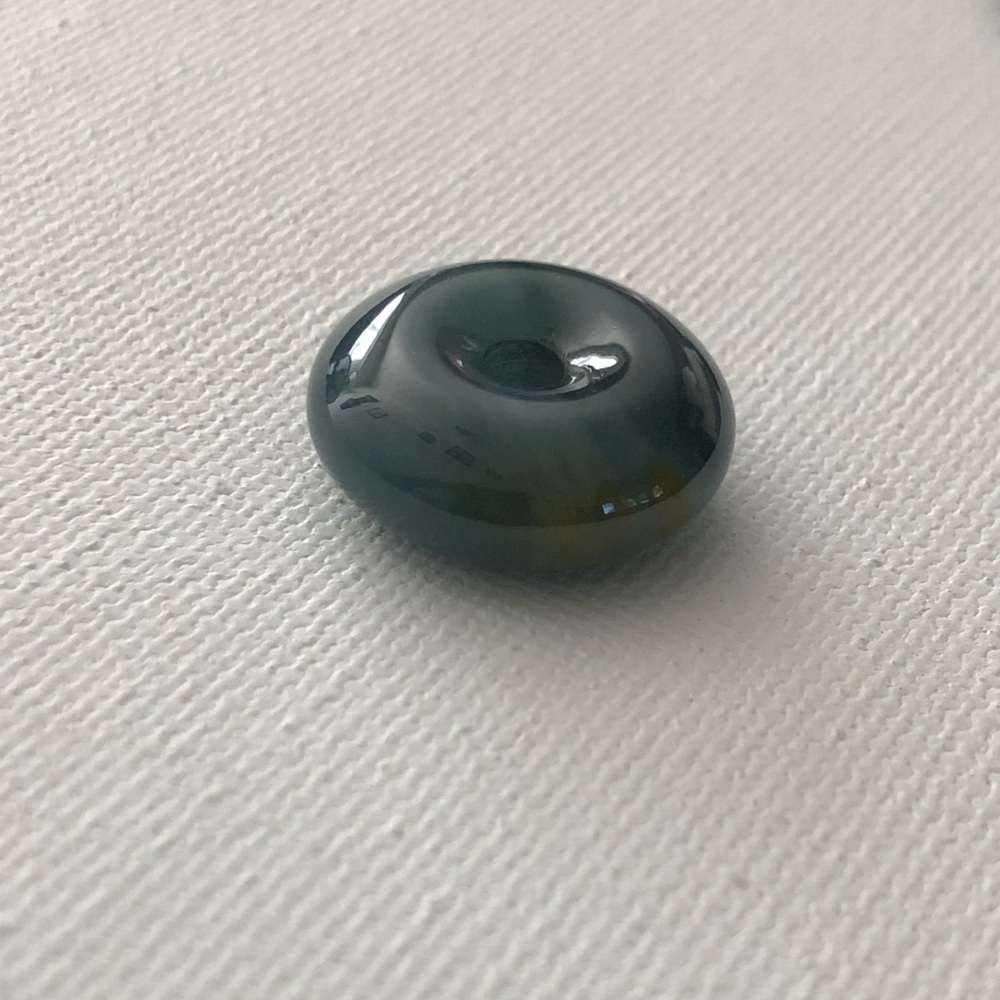 Princesa Blue Guatemalan Jadeite Donut - Picture 13 of 13